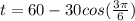 t=60-30cos( \frac{3 \pi }{6} )