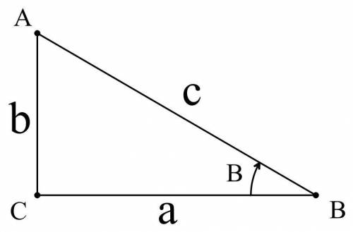 Given the sample triangle below and the conditions cosb=4/5, a=10 , find the hypotenuse of the trian