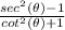 \frac{sec^{2}( \theta)-1}{cot^{2}( \theta)+1}