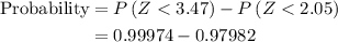 \begin{aligned}{\text{Probability}}&=P\left({Z