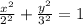 \frac{ x^{2} }{ 2^{2} } + \frac{y^{2} }{ 3^{2} } =1