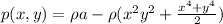 p(x,y) = \rho a - \rho(x^{2}y^{2} +  \frac{x^{4}+y^{4}}{2} )