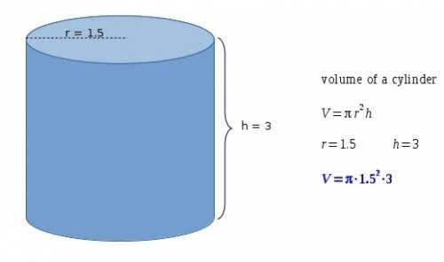 Acylinder shaped drum is used to store used motor oil. the drum has a height of 3 ft and a radius of