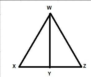Line wy is an altitude in triangle wxz. if δywz ~ δyxw, what is true about xwz?  xwz is an obtuse an
