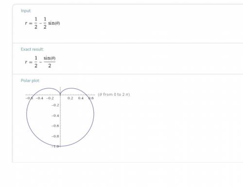 Classify the limaçon represented by the equation r=(1//2)sin(theta) a. cardioid  b. dimpled  c. conv