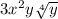 3 {x}^{2} y \sqrt[4]{y}