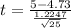 t=\frac{5-4.73}{\frac{1.2247}{\sqrt{25}}}