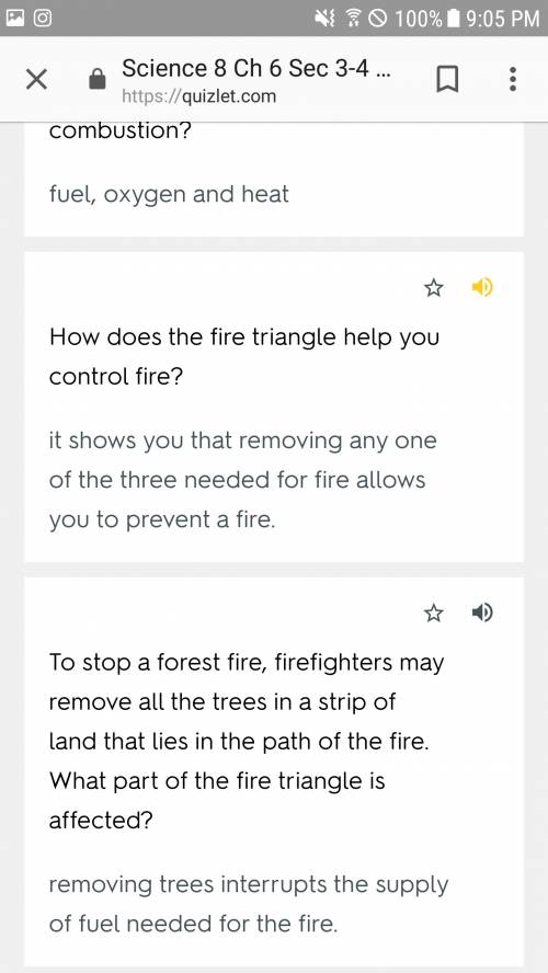 How does the fire triangle  you control fire?