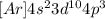 [Ar]4s^23d^{10}4p^3