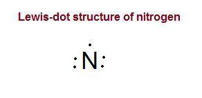 Nitrogen has five valence electrons. what is the correct lewis structure for nitrogen?