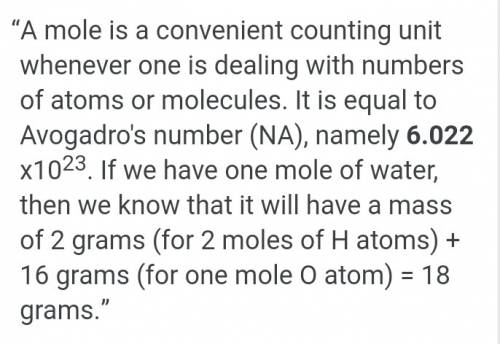 How many molecules are in 3.0 moles of water