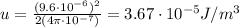 u = \frac{(9.6\cdot 10^{-6})^2}{2(4\pi \cdot 10^{-7})}=3.67\cdot 10^{-5} J/m^3