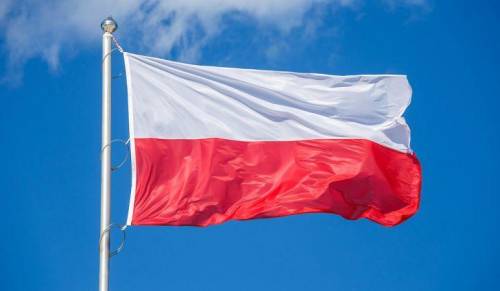 Which flag becomes the flag of poland when turned upside down?
