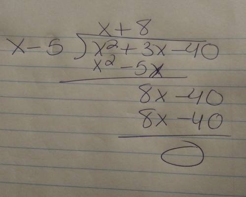 How would i be able to solve this using long division?