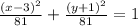 \frac{(x-3)^2}{81}+ \frac{(y+1)^2}{81}=1