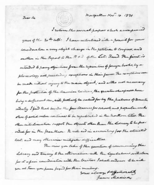 Ineed a pic of the code james madison and thomas jefferson used to write letters to each other, !