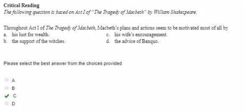 Throughout act i of the tragedy of macbeth, macbeth s plans and actions seem to be motivated most of