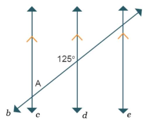 Which best describes the relationship between the 125° angle and angle a? a.they are same side inte