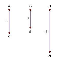 The segments shown below could form a triangle. a.) true b.) false