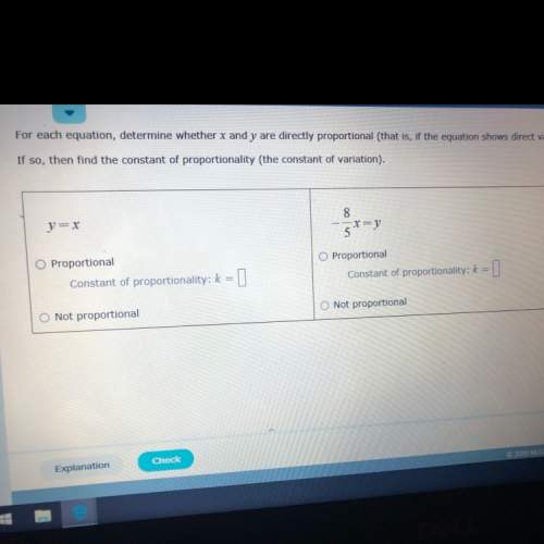 Can someone , if they are proportional what is the equation