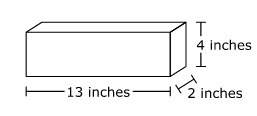 Arectangular prism is shown. what is the volume, in cubic inches, of this rectangular prism?
