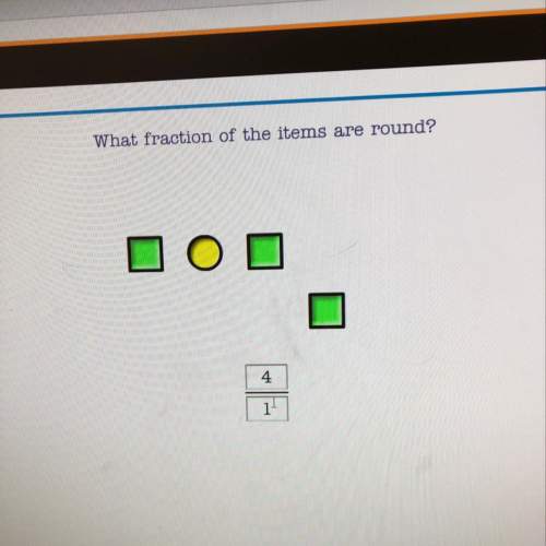 What is the fraction of the items are round