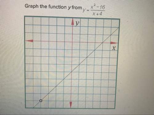 Why is this the correct graph for the function y= x^2 -16 / x+4 explain !
