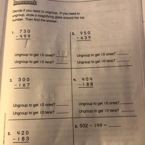 How do you ungroup a 3 digit number? my nephew is working on his homework and i have no clue how to