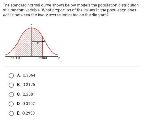 What proportion of the values in the population does not lie between the two z scores indicated on t
