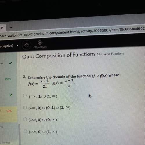 Determine the domain of the function.