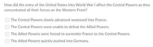 How did the entry of the united states into wwi affect the central powers as they concentrated all t