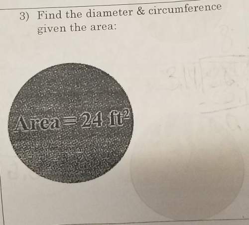 How do i find the diameter and circumference when given the area?