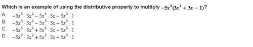 Which is an example of using the distributive property to multiply?