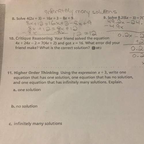 Can you guys me solve number 10 . (math question)