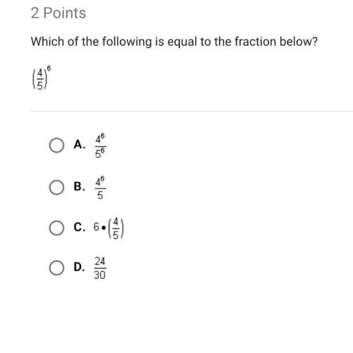Which of the following is equal to the fraction below