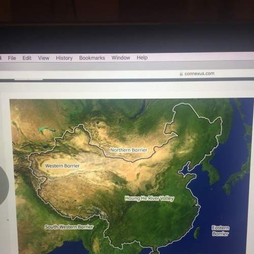 Look at the map of asia and the barriers the chinese people had to overcome. what creates the northe