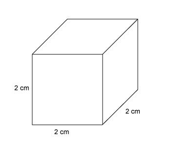 Find the volume in cubic millimeters. 80 mm3 8000 mm3 800,000 in3 8,000,000 mm3