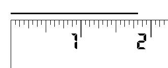 Which is the most precise measurement this ruler can give for the line segment? a) 1 13/16 inches