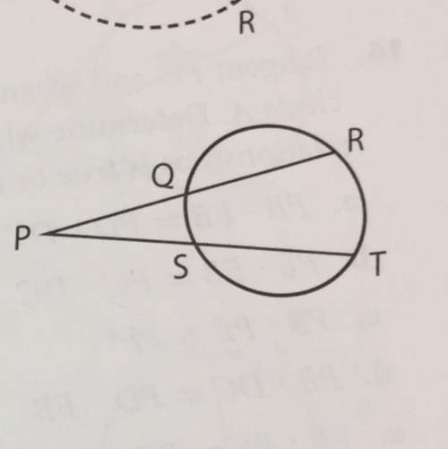 Astudent drew a circle and two secant segment. he concluded that if pq ~= ps, then qr ~= st. do you
