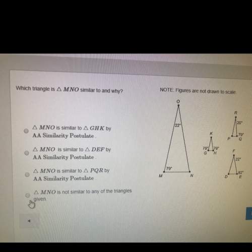 Which triangles is mno similar to and why