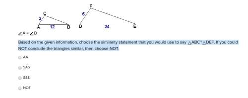 Based on the given information, choose the similarity statement that you would use to say abc~def. i