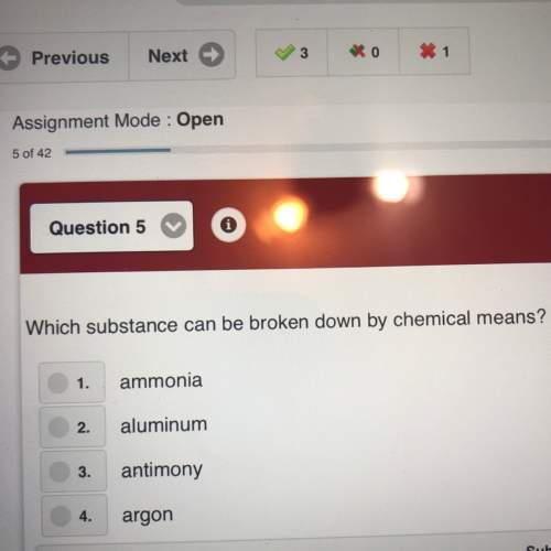 Which substance can be broken down by chemical means