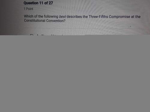 Which of the following best describes the three-fifth compromise at the constitutional convention