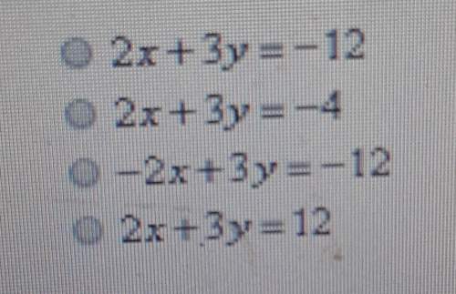 Write y=-2/3x-4 in standard form using integers