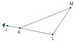 Which angle is an adjacent interior angle to ∠jkm? ∠jkl ∠mkl ∠klm ∠lmk