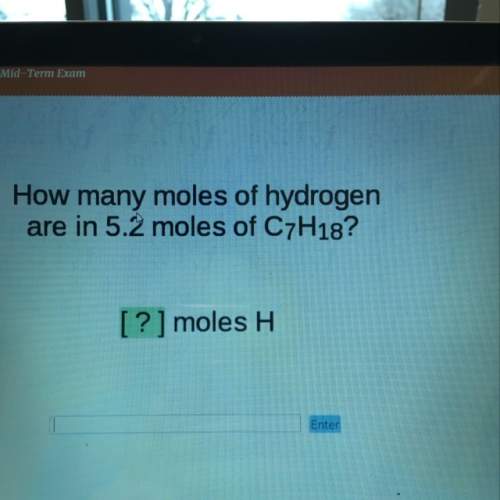 How many moles of hydrogen are in 5.2 moles of c7h18