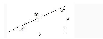 Quickly . i'll give as many points as i can! in this triangle which of the following is true? a.