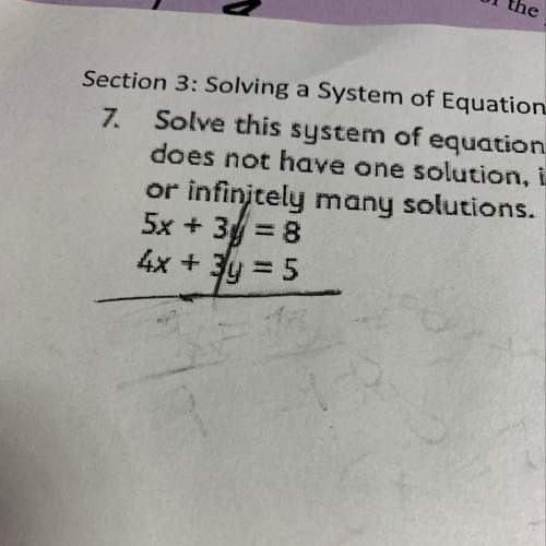 Solve this system of equations using the elimination method?