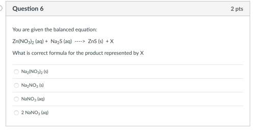 You are given the balanced equation: zn(no3)2 (aq) + na2s (aq) &gt; zns (s) + x what is correct fo