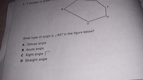 Apolygon is shown below what type of angle is rst in the figure below